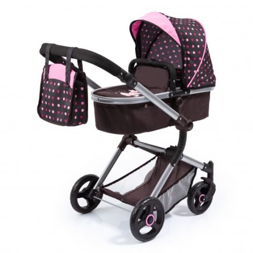 Bayer voiture Combi Dolls Pram Variode poupée à pois marron 86 cm