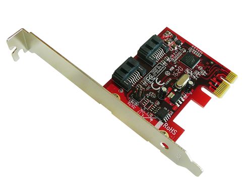 Carte PCIe 2 ports SATA 3.0 - RAID 0/1 Gamme Professionnelle