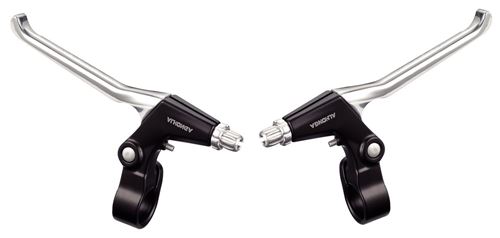 Alhonga jeu de leviers de frein V-brake 4 doigts noir/argent