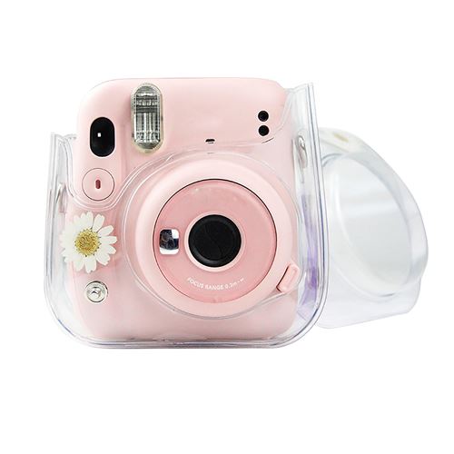 Étui pour appareil photo instantané pour Instax Mini 11, Transparent A-Blanc