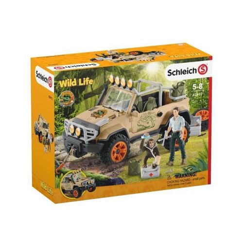 SCHLEICH  - V&eacute;hicule 4X4 avec treuil