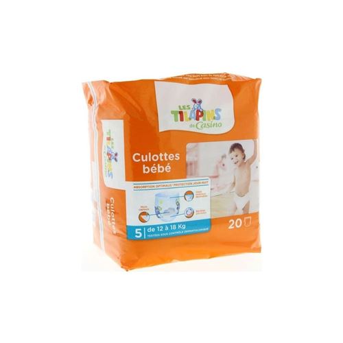 Les Tilapins Culottes Bebe Taille 5 - 12 A 18kg - 20 Couches