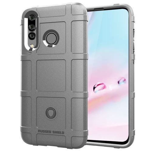 Coque en TPU grille carrée anti-chocs gris pour votre Huawei Nova 4