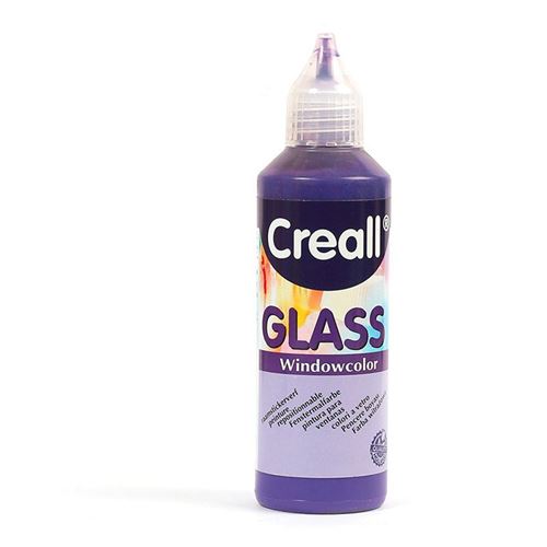 Peinture repositionnable pour vitres Creall Glass 80 ml - violet foncé - Creall