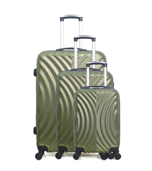 Set de 3 valises HERO | LAGOS-A Kaki en ABS