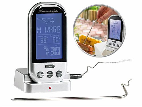 Rosenstein & Söhne : Thermo-sonde de cuisson digitale sans fil