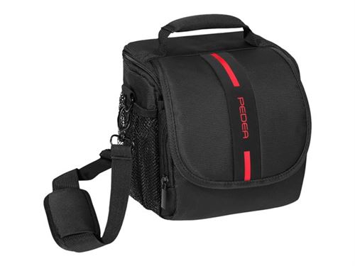 PEDEA ESSEX M - Étui pour appareil photo - noir, rouge