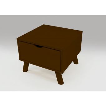 Chevet Scandinave Viking Bois Tiroir Couleur Wenge Achat