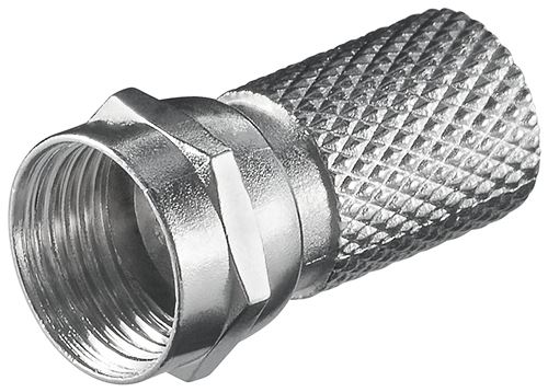 WEC Twist-On F-Plug Connector 7.0 mm - zinc-nickel Twist-On F-Plug Connector 7.0 mm zinc-nickel