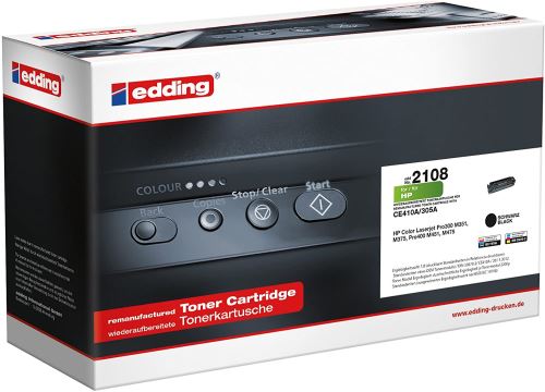 Edding EDD-2108 Toner einzeln ersetzt HP 305A (CE410A) Noir 2200 Pages Compatible Toner