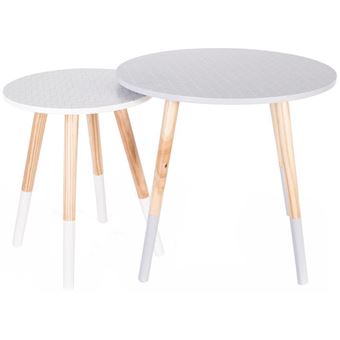 The Concept Factory Tables Gigognes Scandinave Avec Motifs