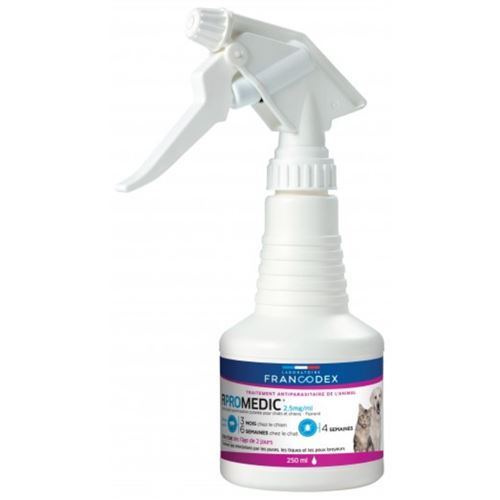 Comparer les prix de Spray antiparasitaire Fipromedic 250 ml pour chat et chien