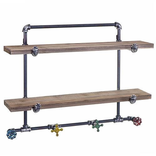 Garde-robe murale MENDLER HWC-D96 rack de dépose 70x54x23cm