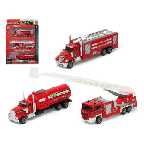Set de voitures Sapeur-pompier Rouge 110899 (3 Pcs)