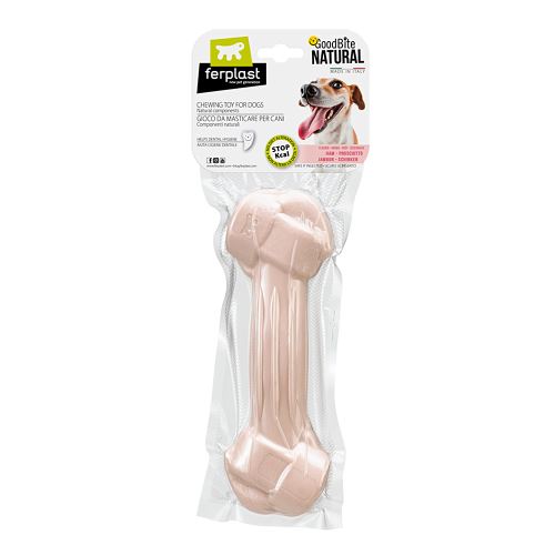 Comparer les prix de Ferplast GOODBITE NATURAL XL jouet os pour l'hygiène dentaire, saveur de jambon, chien grande (20-35 Kg), naturel, 1 pièce de 250g