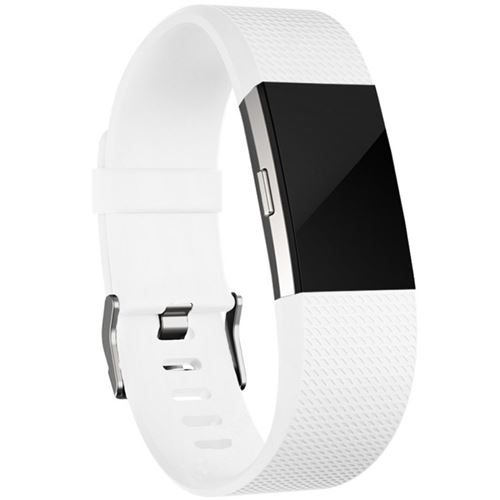 Bracelet en silicone des sports blanc pour votre Fitbit Charge 2