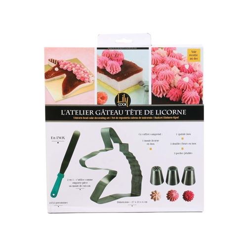 Lily Cook - Coffret patisserie gâteau tête de licorne