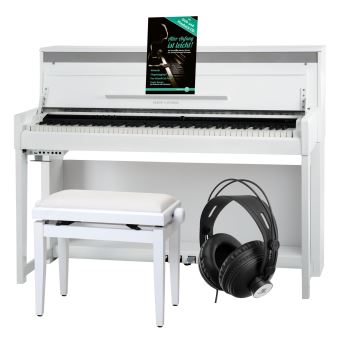 Piano numérique McGrey DP-18 WM blanc mat set avec banc et casque
