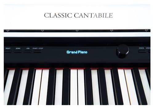 Classic Cantabile DP-A 610 Piano Numérique Blanc Mat Set avec Banc