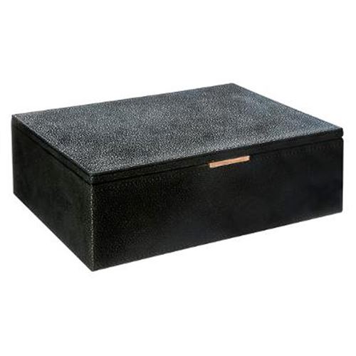 Paris Prix Noir Atmosphera Créateur D'intérieur - Boîte À Bijoux Grainé 26Cm