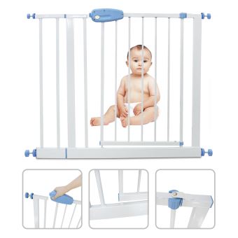Leogreen Barriere Securite Bebe Barriere De Securite Sans Percage Extensible De cm A 101 Cm Easy Lock Avec Une Main Barrieres De Protection Achat Prix Fnac