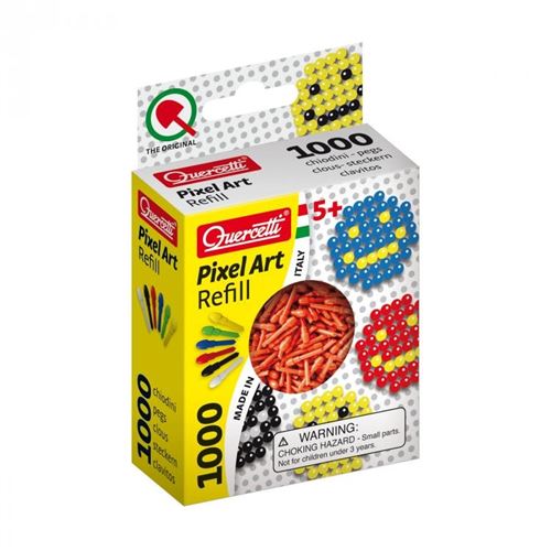Quercetti Pixel Art aanvuldoos rouge diamètre 4 mm 1000 pcs