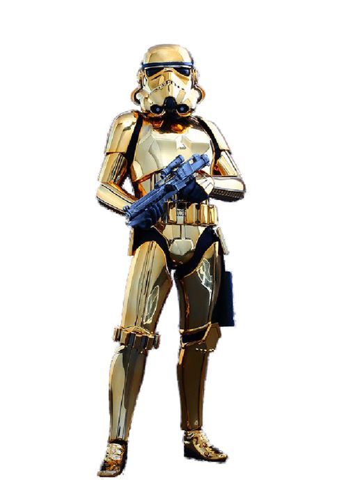 Figurine Hot Toys MMS364 - Star Wars - Stormtrooper Gold Chrome Version