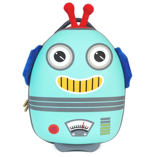 Boppi Tiny Trekker Valise de voyage Bagage cabine Valise à roulettes légère Bagage à main à roulettes de 17 litres - Robot