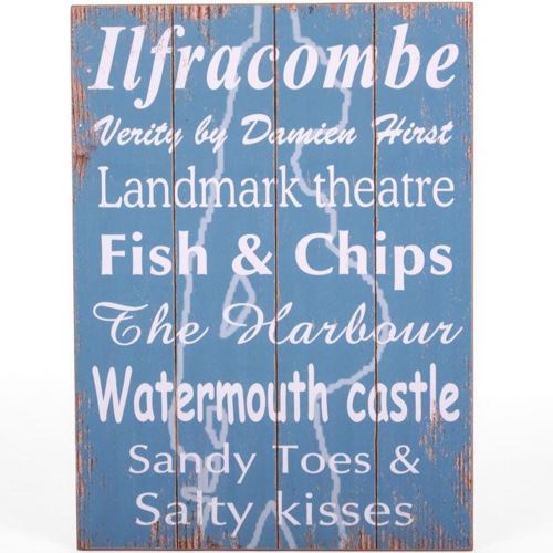 Something Different - Plaque décorative 'Ilfracombe' (Taille unique) (Multicolore) - UTSD266