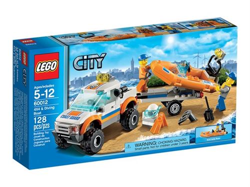 LEGO City 60012 - Véhicule 4x4 et bateau de plongée