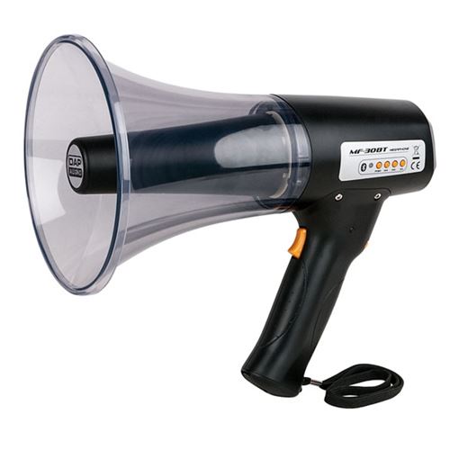 DAP MF-30BT mégaphone 10 W avec Bluetooth et sirène