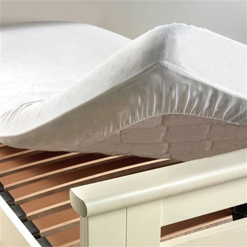 Protege matelas 140 x 190 cm en eponge imperméable anti acarien