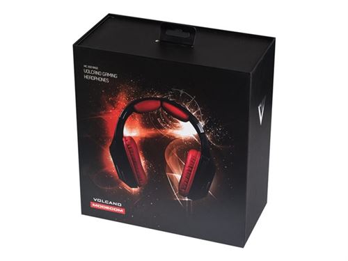 MODECOM VOLCANO MC-831 Rage - Koptelefoon - over oor - met bekabeling - rood