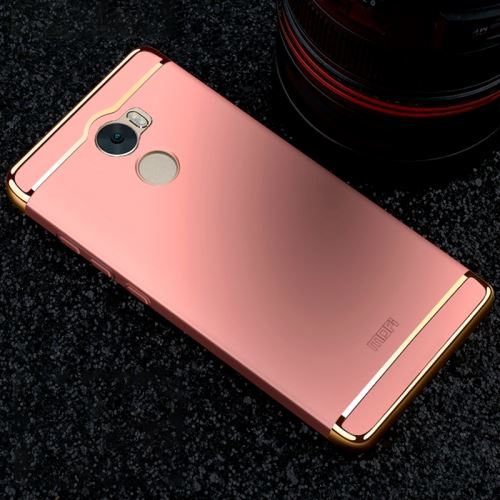 Xiaomi Redmi 4 Rose Coque Protection Plastique Effet Métal Brillante ALS46380