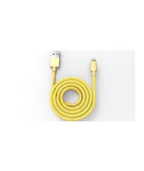 Muvit Tab Câble Lightning Tresse Metal Mfi 2.4a 1m Or