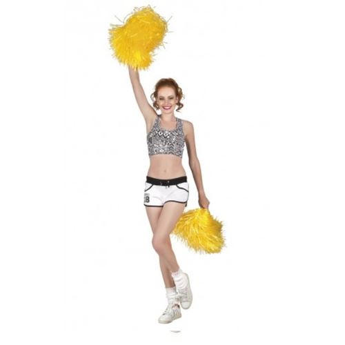 pompon jaune cheerleader supporter