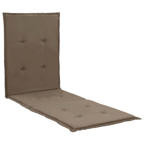 vidaXL Coussin de chaise longue Taupe 180x55x3 cm