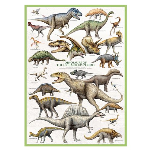 EuroGraphics Dinosaurs Cretaceous 1000 Piece Puzzle