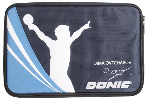 Donic Schildkröt cas de tennis de table Ovtcharov bleu foncé 20 x 30 cm