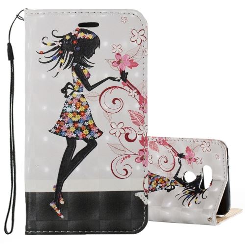 LG G6 Housse Etui Cuir PU papillon 3D ALS49899