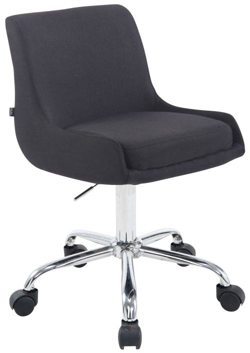 Tabouret de travail Club tissu , Noir