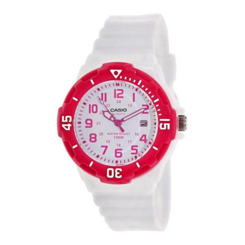 Montre Casio Collection LRW-200H-4BVEF - Montre Blanche Rose Femme