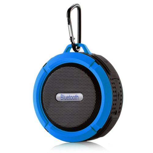 Haut-parleur stéréo portatif de douche de haut-parleur sans fil imperméable de Bluetooth avec l'aspiration Bleu