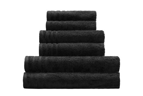 Kleine Wolke 3003926201 Royal Serviette Invité Coton Noir 30 x 50 cm