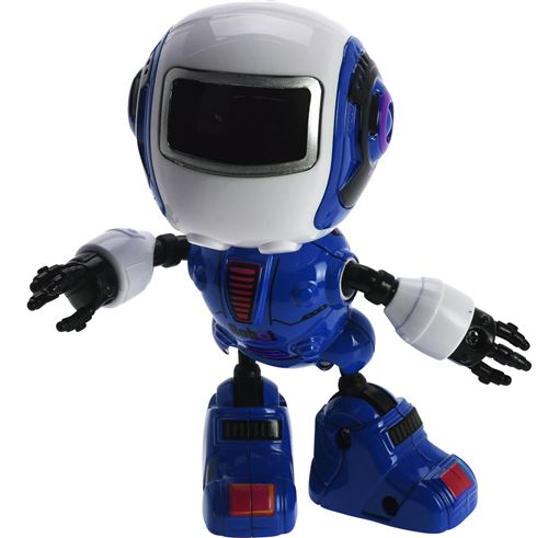 Free and Easy robot avec lumière et son bleu 11 cm