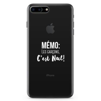 Coque iPhone 7 Plus Plus Les garçons c'est nul - Taille ...