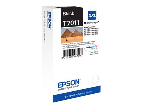 Epson T7011 - taille XXL - noir - originale - cartouche d'encre