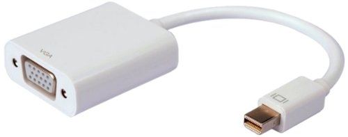 Techly iadap mdp-vgaf2 mini displayport d-sub (db-25) blanc câble vidéo et adaptateur iadap-mdp-vgaf2