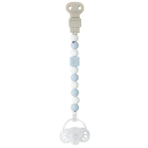 Attache sucette - Bleu/Blanc