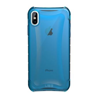 ( uag ) urban armor gear plyo pour iphone xs max bleu transparent - 1